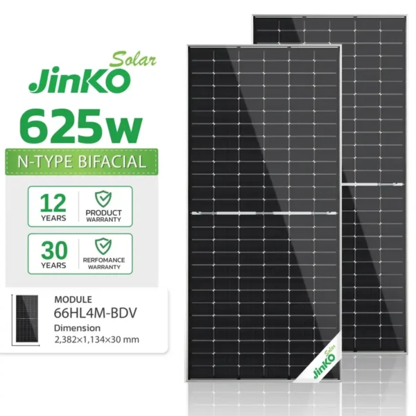 Jinko Tiger Neo N-Type Solar Panel 625Watt
