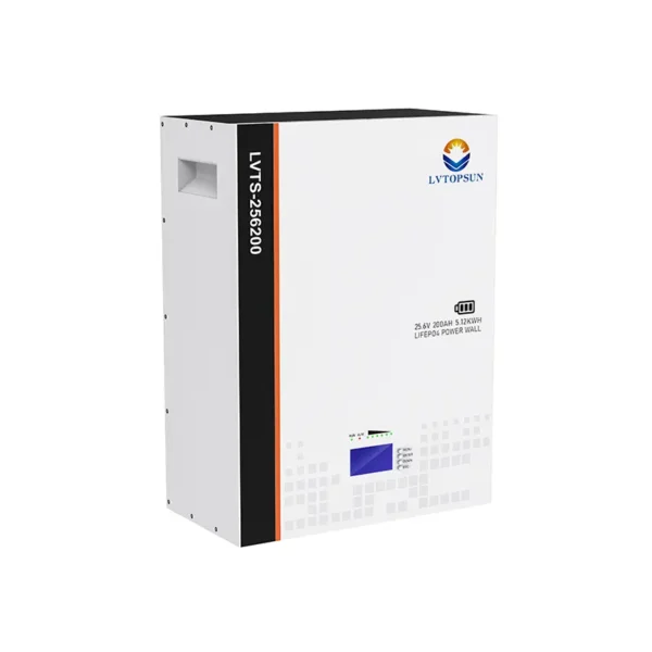 LVTOPSUN 25.6V 200Ah 5.12kWh Lithium Iron Phosphate Battery