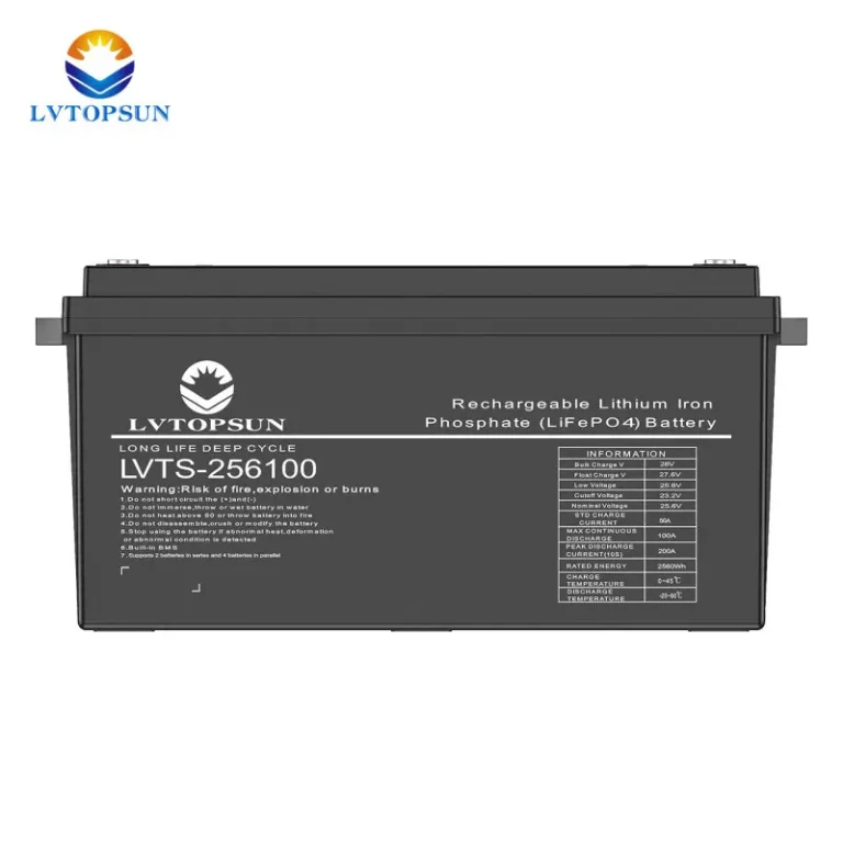 LVTOPSUN 25.6V 100Ah LiFePO4 Battery Bangladesh
