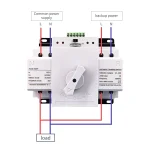 TOMZN TOQ3-2P 63 2P 63A 230V MCB Type Dual Power Automatic Transfer Switch