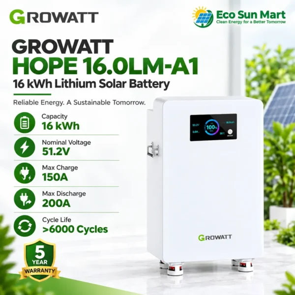 Growatt Hope 16.0LM-A1 16kWh Lithium Solar Battery